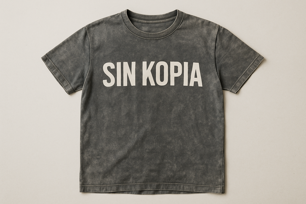 CON UN LOGO QUE DIGA "SIN KOPIA"